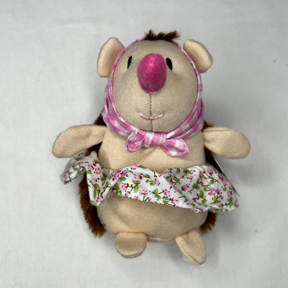 Hedgehog Crumpets by Gund NWT Spring Woodland Friends Bean Bag Toy Plush 4" - Picture 3 of 8